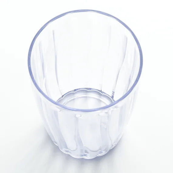 Clear Textured Glass Tumbler
