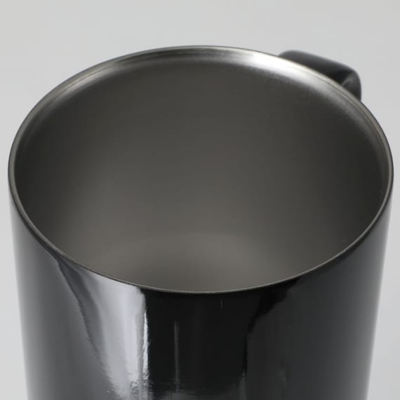 Sleek Minimalist Black Ceramic Mug Cup