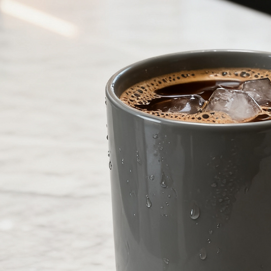 Light Gray Classic Stackable Straight Walled Mug