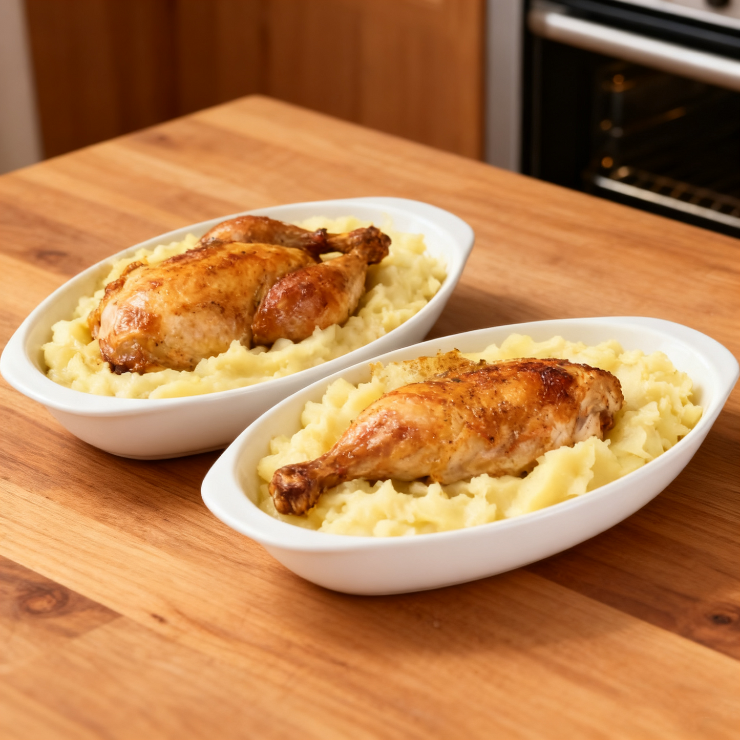 White Porcelain Oval Oven Ware