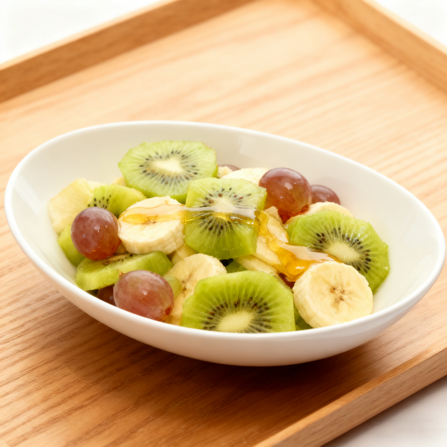 25CM White Porcelain Oval Bowl