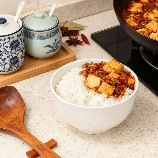 Ultra Light Weight White Ceramic Rice Bowl