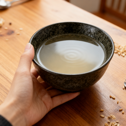 Textured Black Ceramic Tableware Rice Bowl