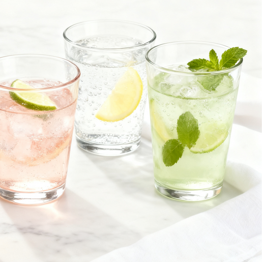 Textured 4P Glass Tumbler