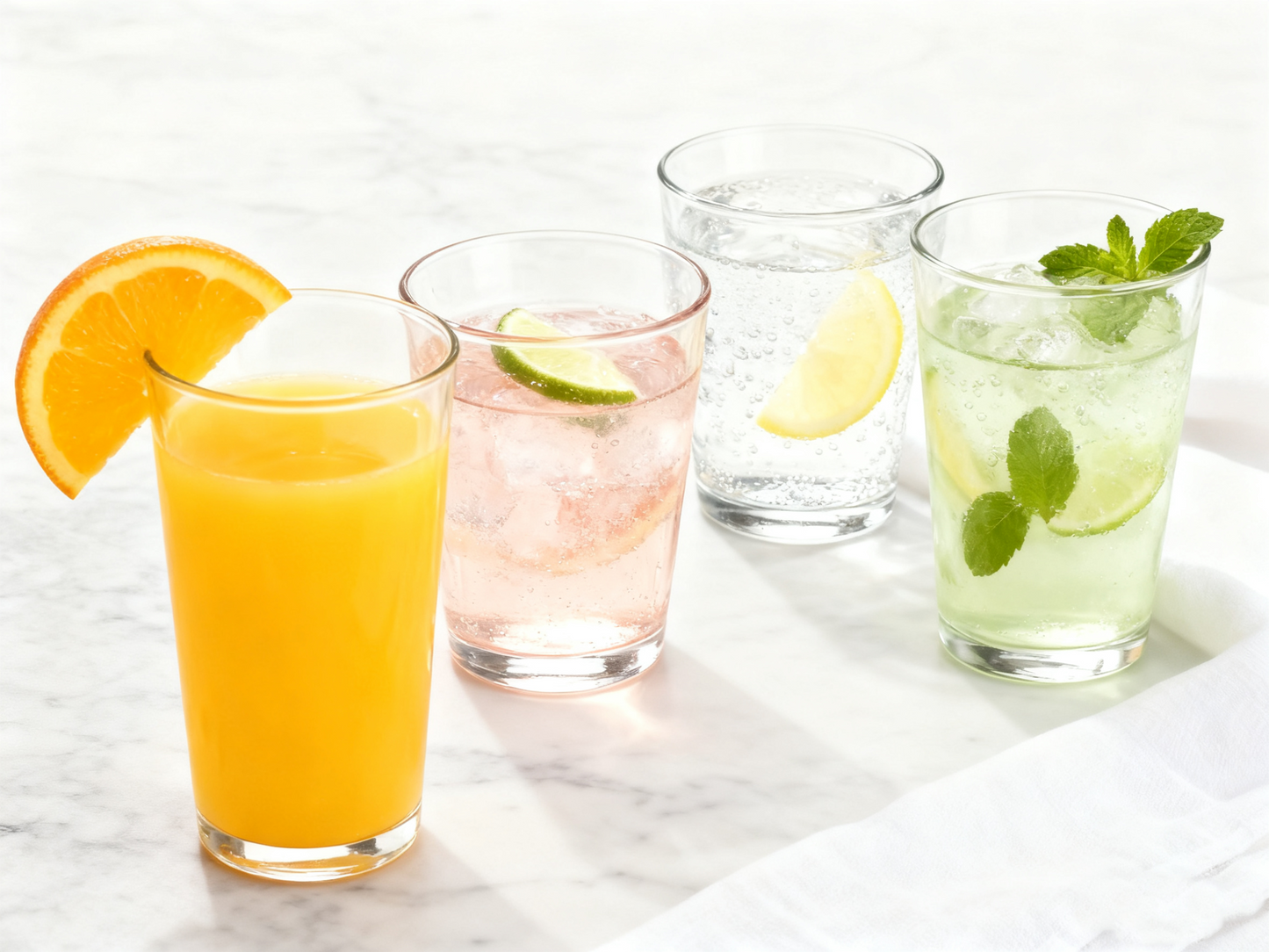 Textured 4P Glass Tumbler