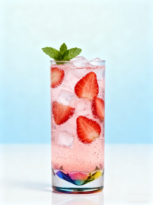 Colorful Rainbow Chic Glass Tumbler