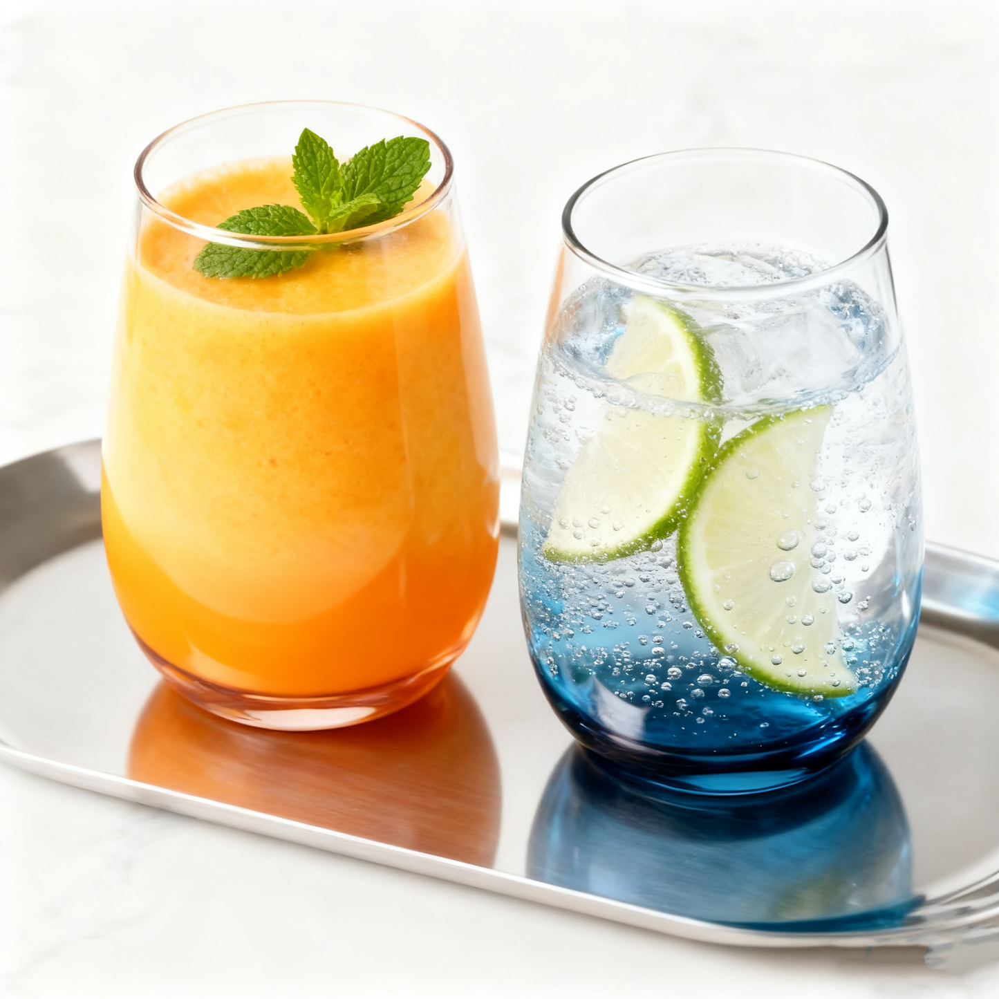 Elegant Smoky Gray Glass Tumbler Set