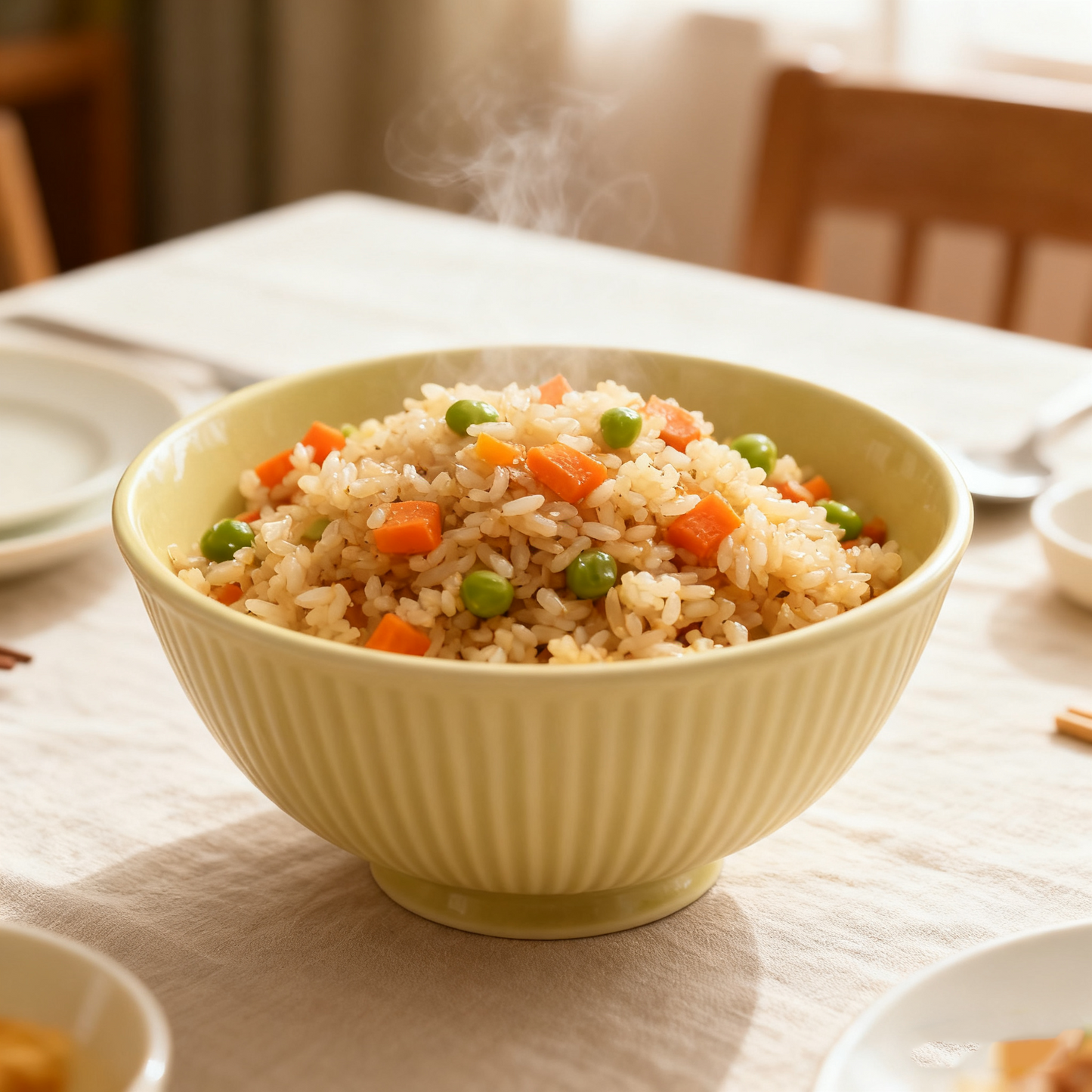 Light Weight Medium Yellow Rice Bowl