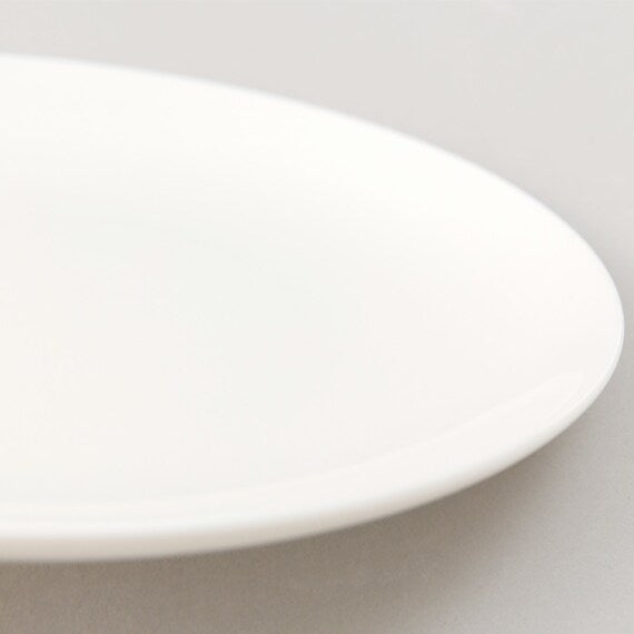 Durable Stylish White Porcelain Deep Plate