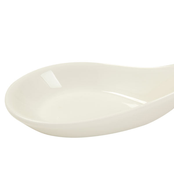 Elegant White Porcelain Spoon