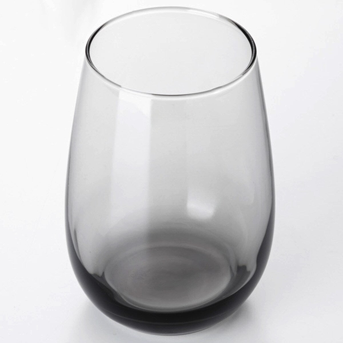 Elegant Smoky Gray Glass Tumbler Set