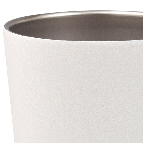 White Matte Insulated Mug Cup