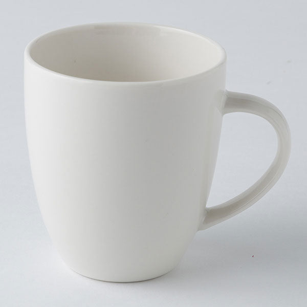 Sleek White Ceramic Mug Cup for Hot Drinks