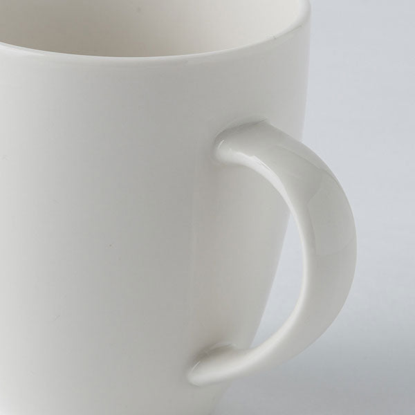 Sleek White Ceramic Mug Cup for Hot Drinks