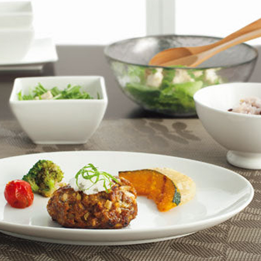 26CM White Porcelain Pasta Plate