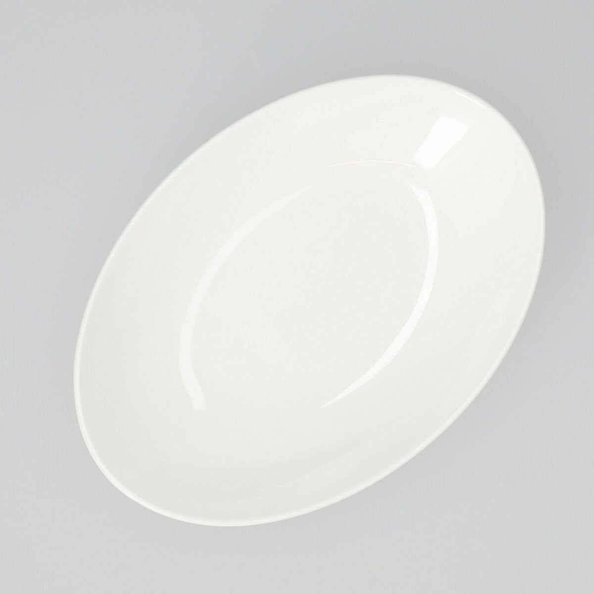 20CM White Porcelain Oval Bowl