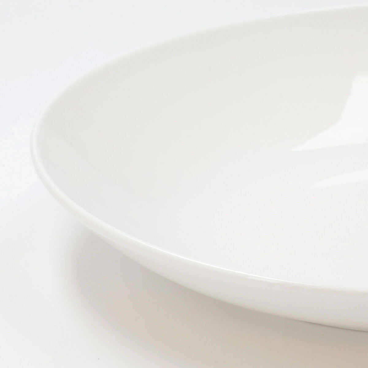 30CM White Porcelain Oval Bowl