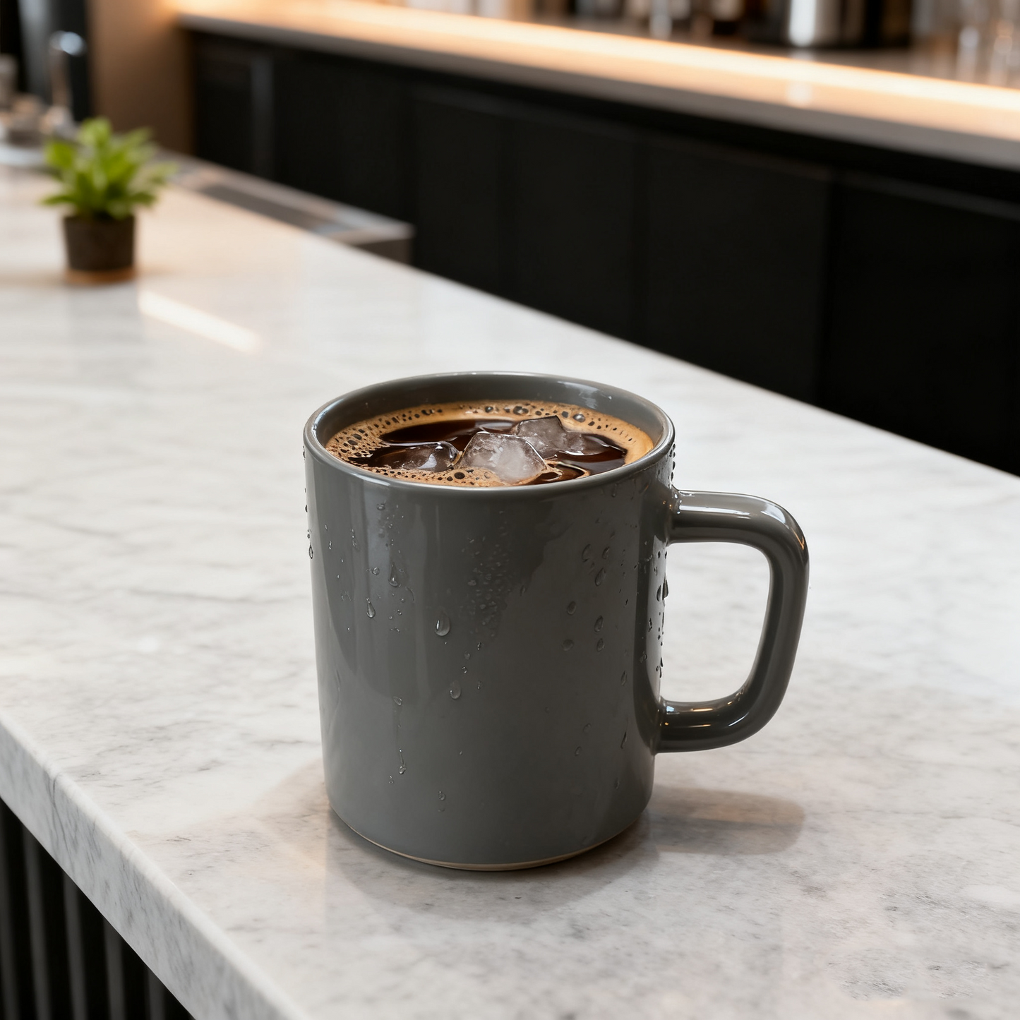 Light Gray Classic Stackable Straight Walled Mug